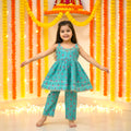 Festive Sleeveless Cotton Kurta Pant set