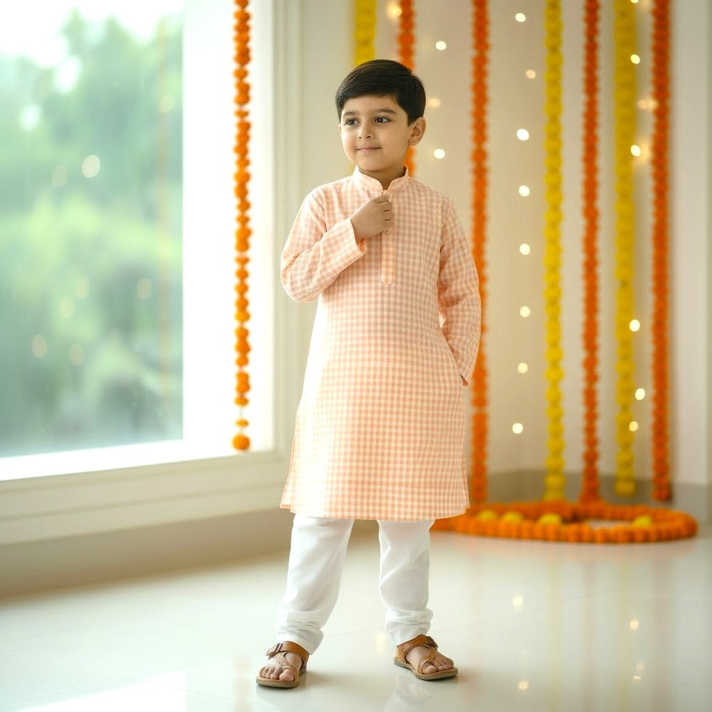 Premium Cotton Kurta Set for Boys