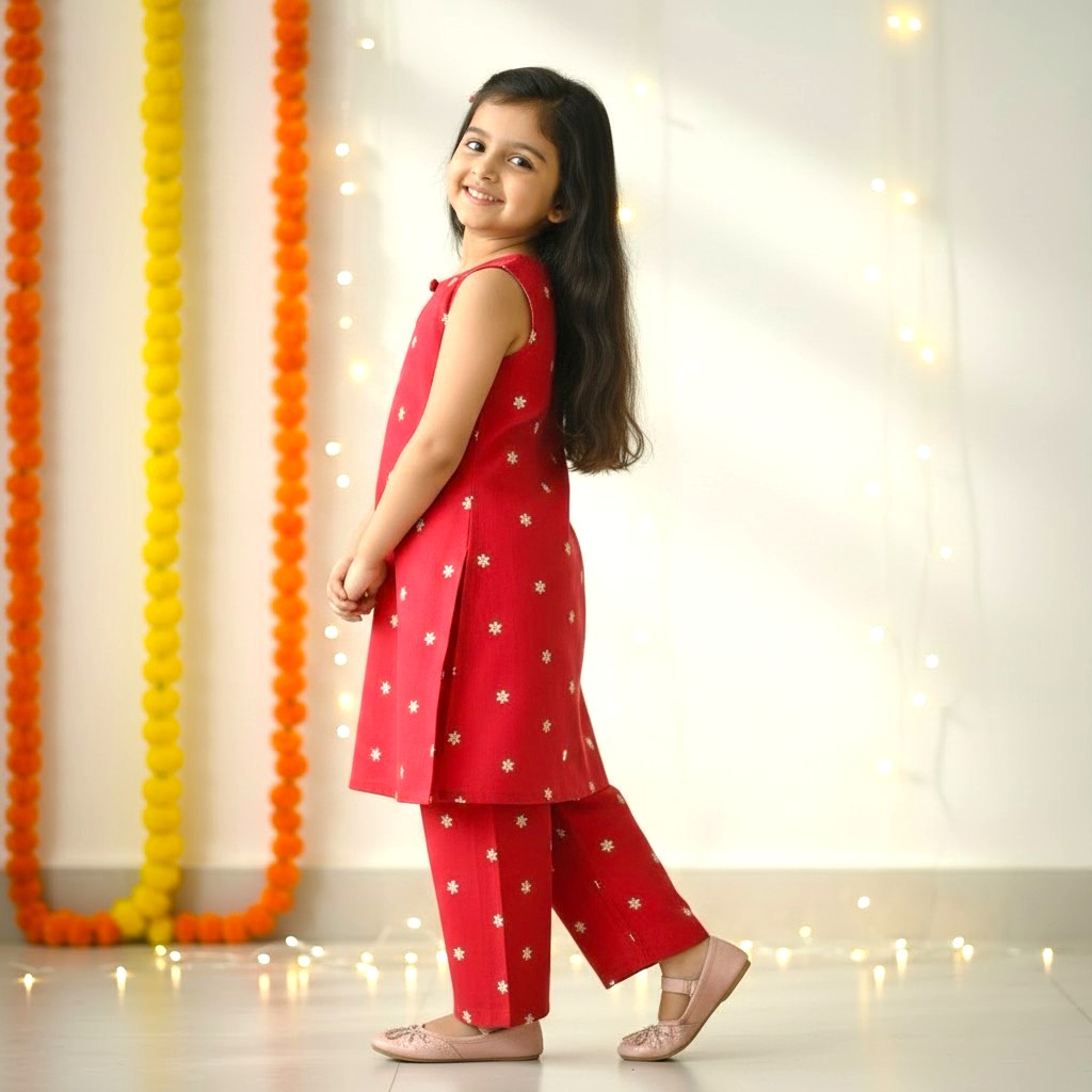 Premium Cotton Kurta Set for Girls
