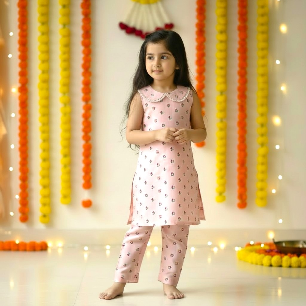 Premium Cotton Kurta Set for Girls
