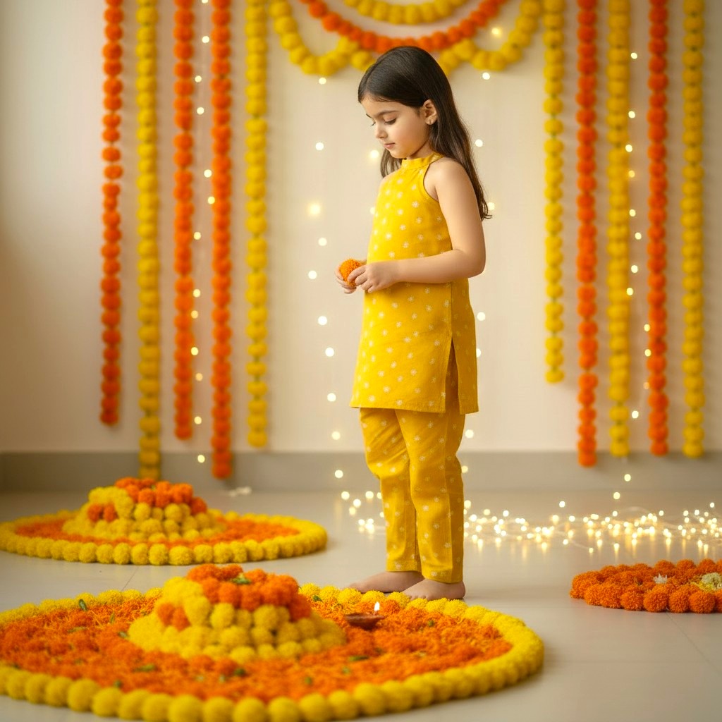 Premium Cotton Kurta Set for Girls