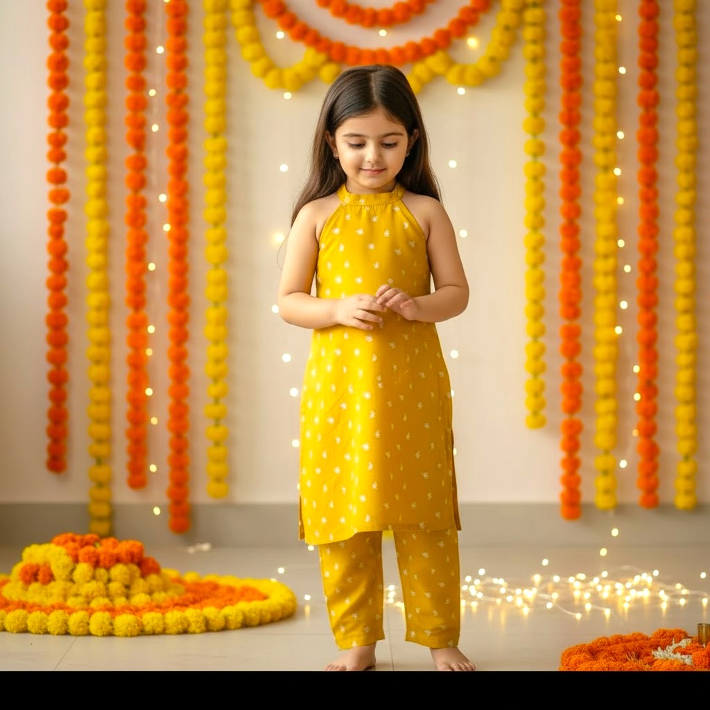 Premium Cotton Kurta Set for Girls