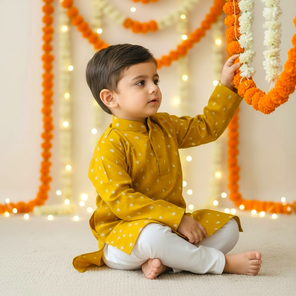Premium Cotton Kurta Set for Boys