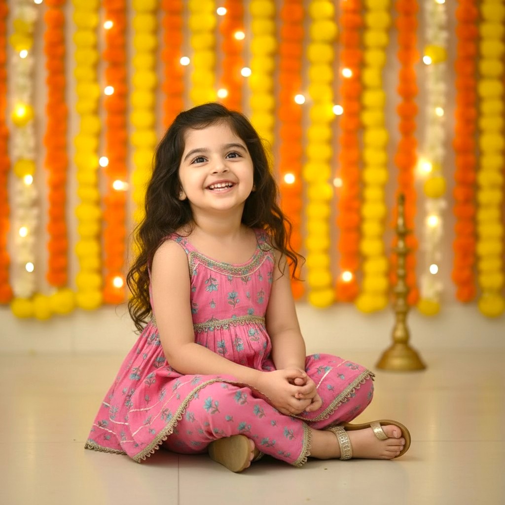 Festive Sleeveless Cotton Kurta Pant set