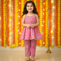 Festive Sleeveless Cotton Kurta Pant set