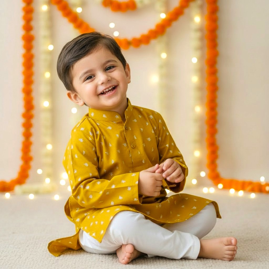 Premium Cotton Kurta Set for Boys