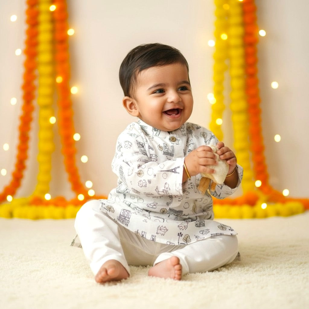 Premium Cotton Kurta Set for Boys