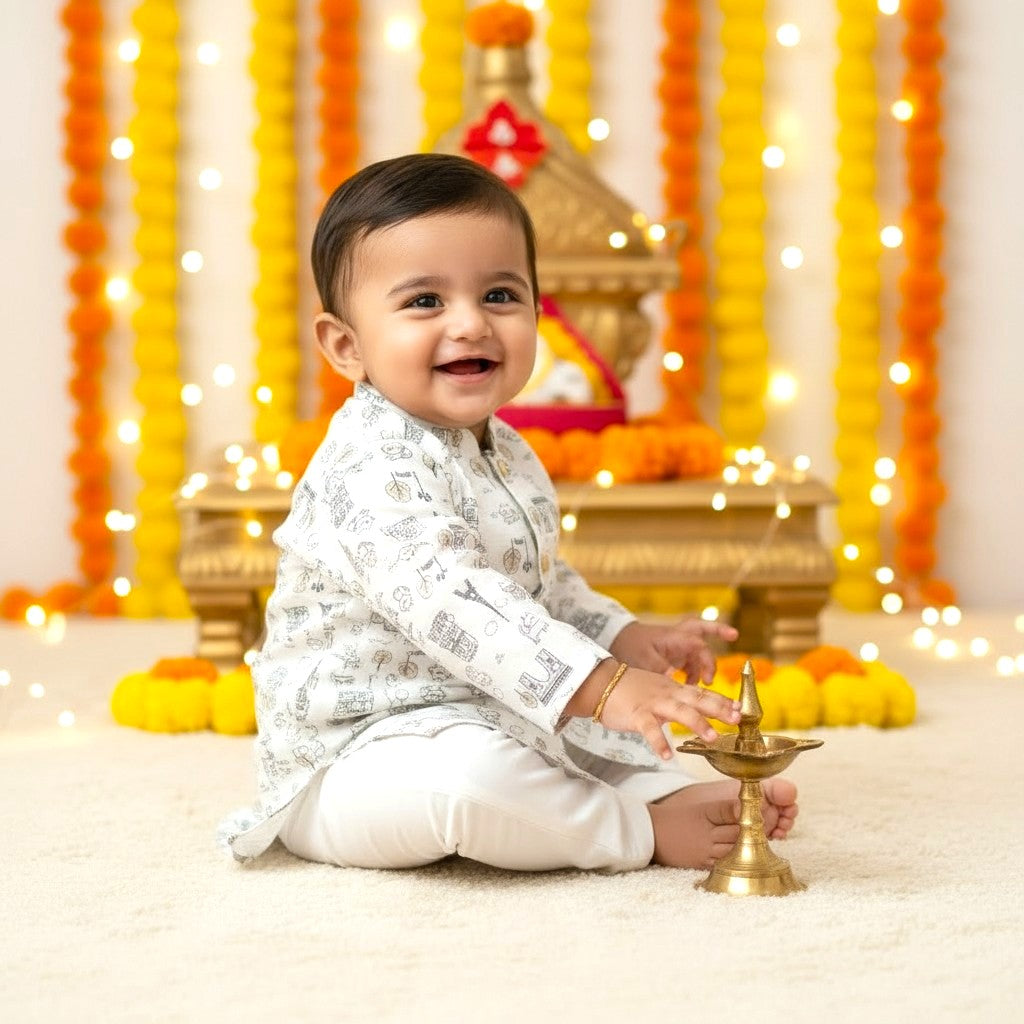 Premium Cotton Kurta Set for Boys