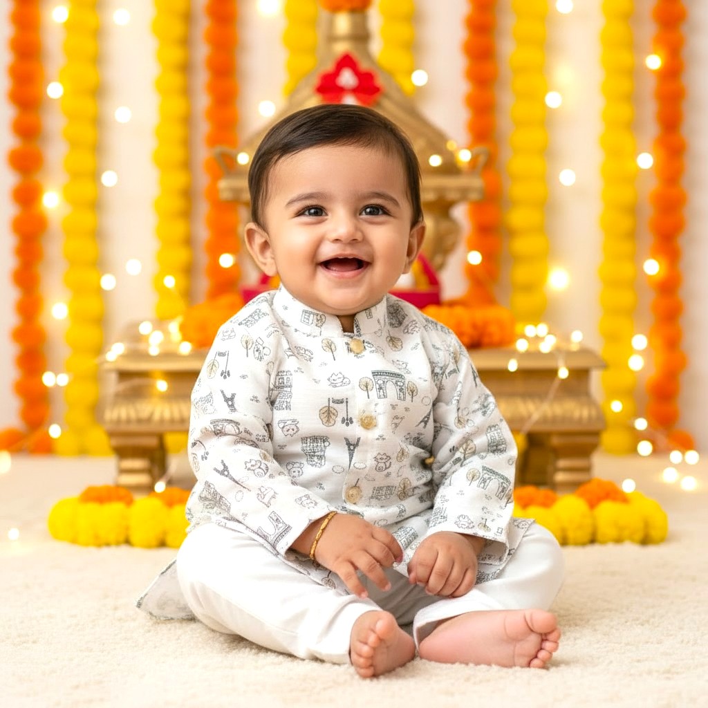 Premium Cotton Kurta Set for Boys