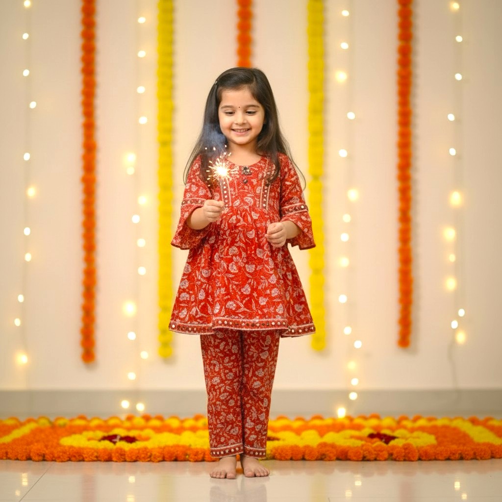 Premium Festive Cotton Co-ord Set