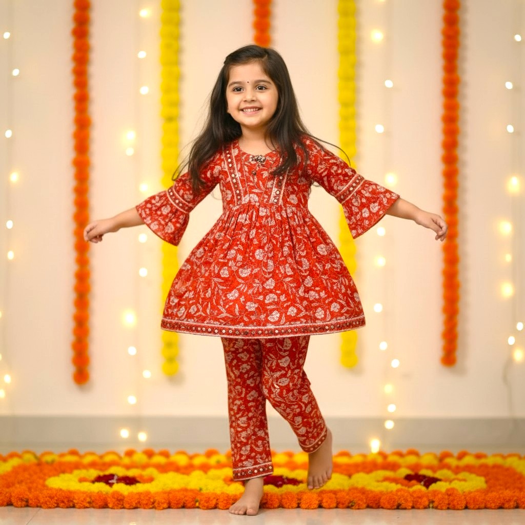 Premium Festive Cotton Co-ord Set