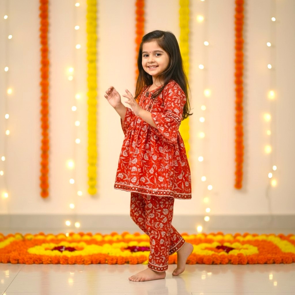 Premium Festive Cotton Co-ord Set