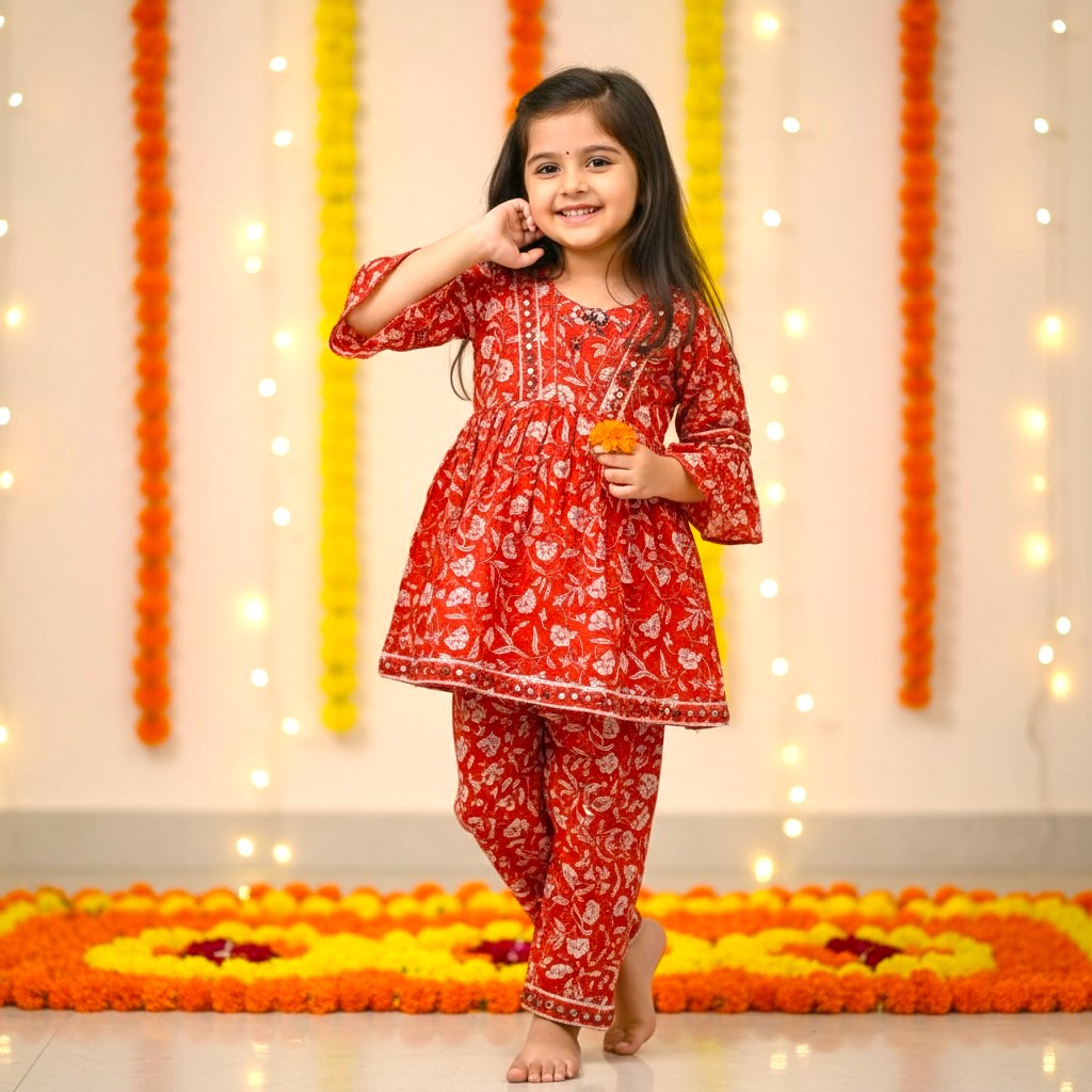 Premium Festive Cotton Co-ord Set