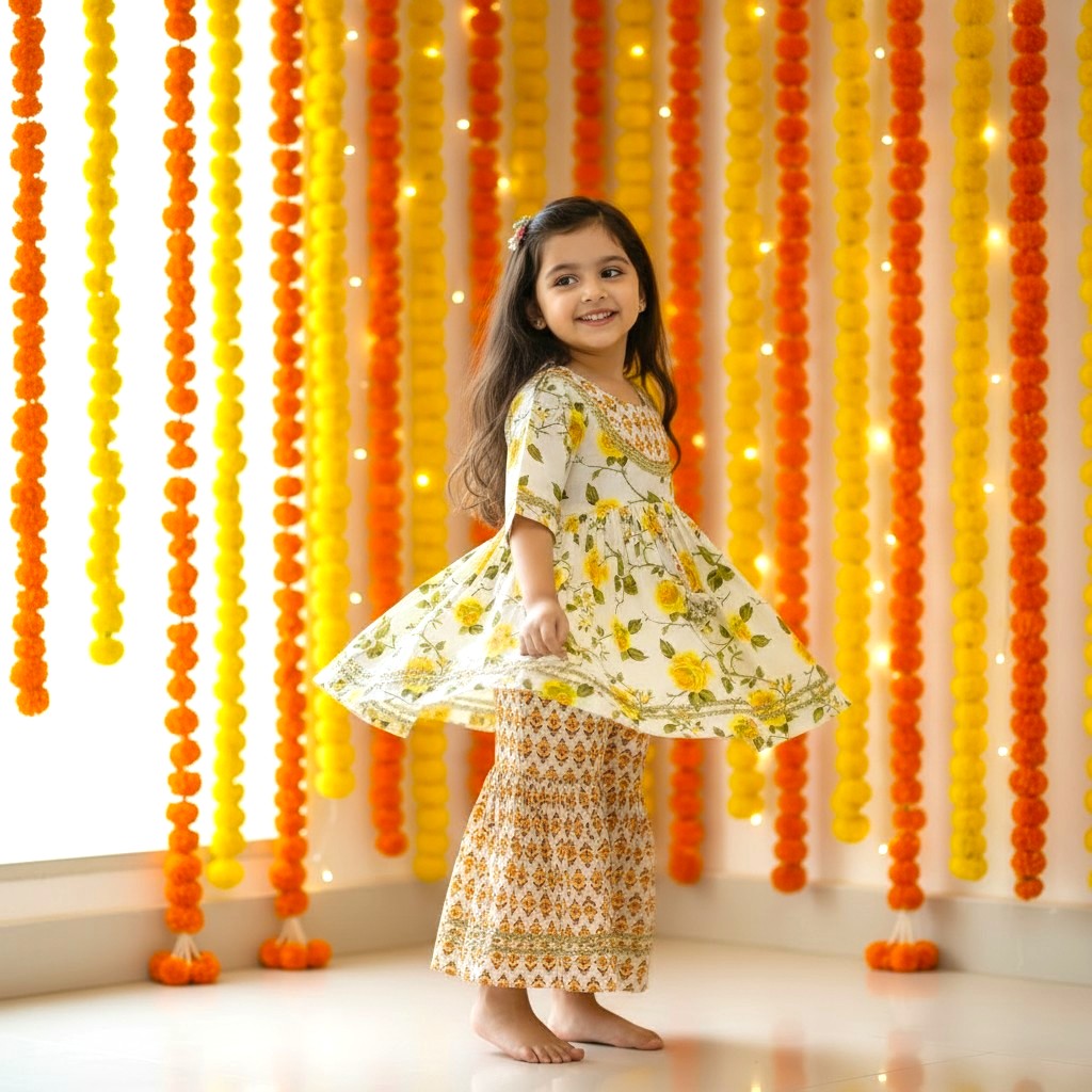 Premium Festive Cotton Sharara Set
