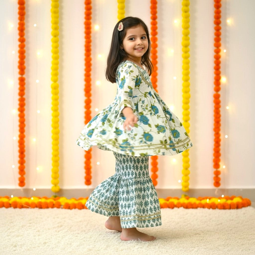 Premium Festive Cotton Sharara Set