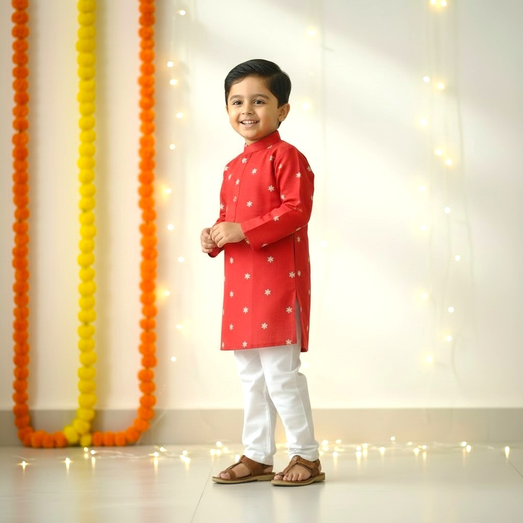 Premium Cotton Kurta Set for Boys