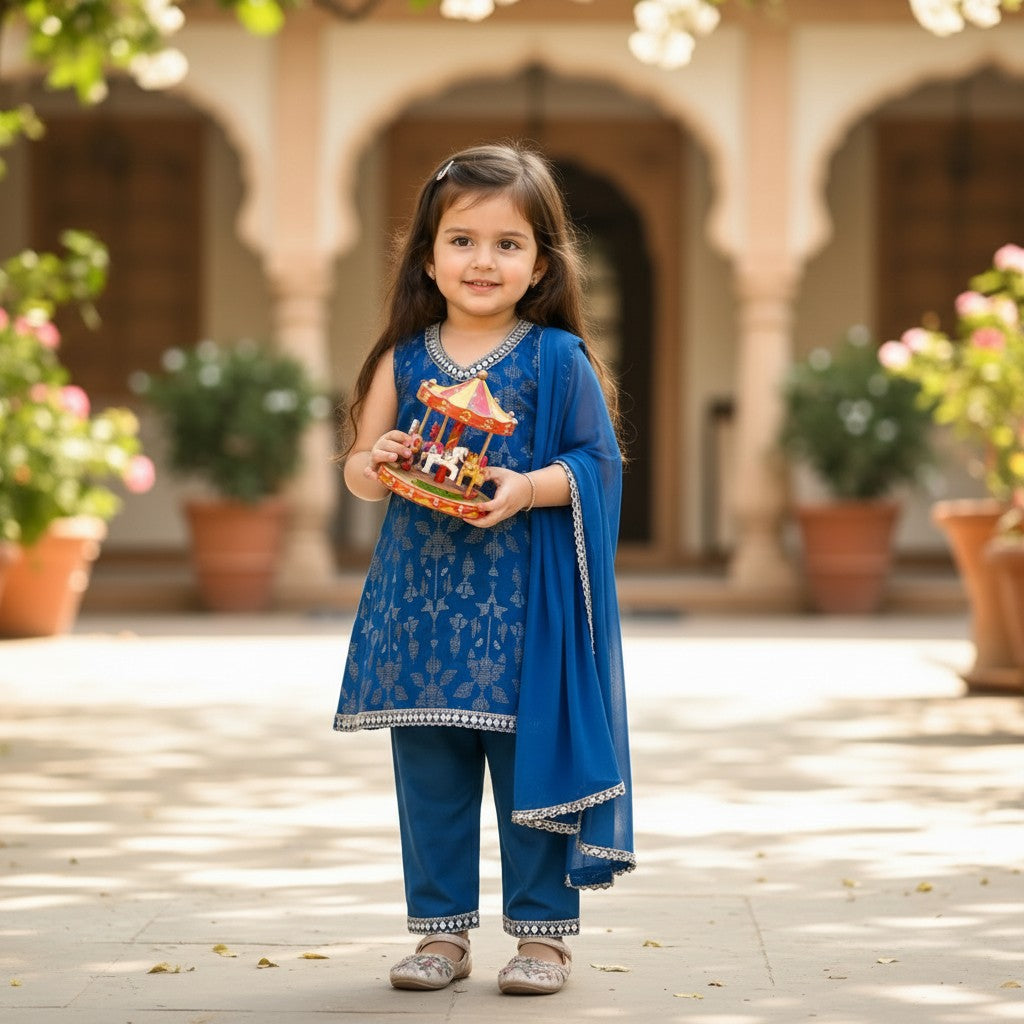 Royal Blue Noor Festive Set