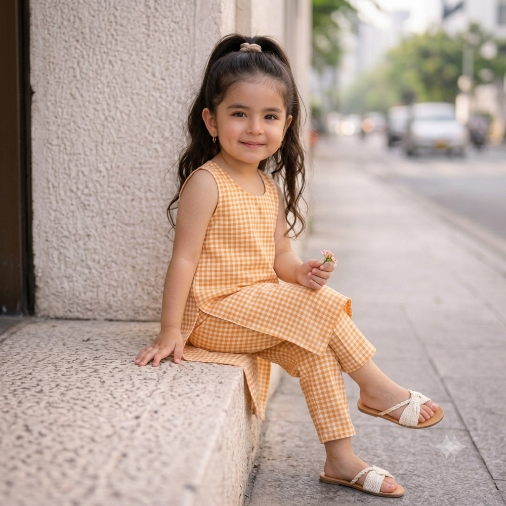 Premium Cotton Kurta Set for Girls