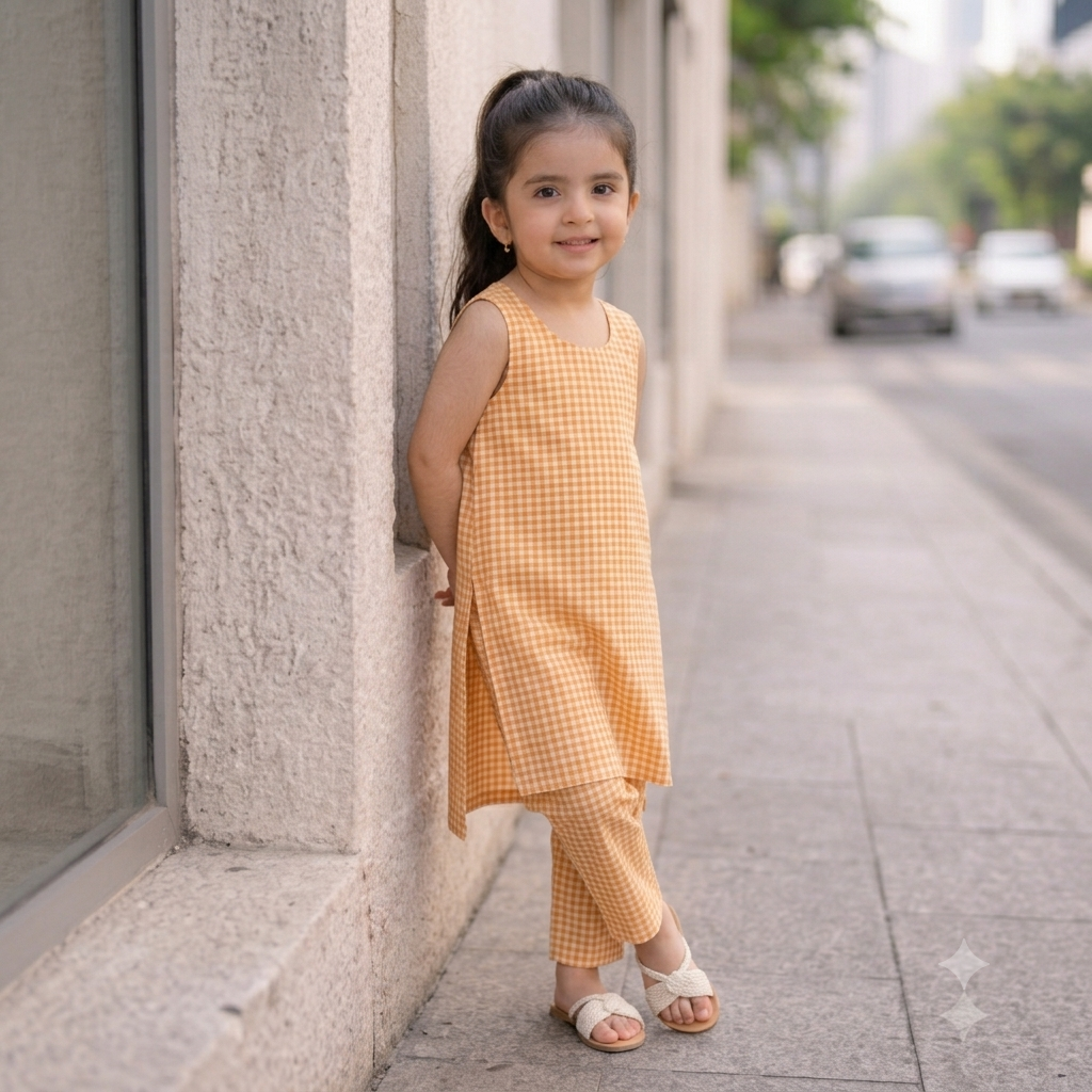 Premium Cotton Kurta Set for Girls