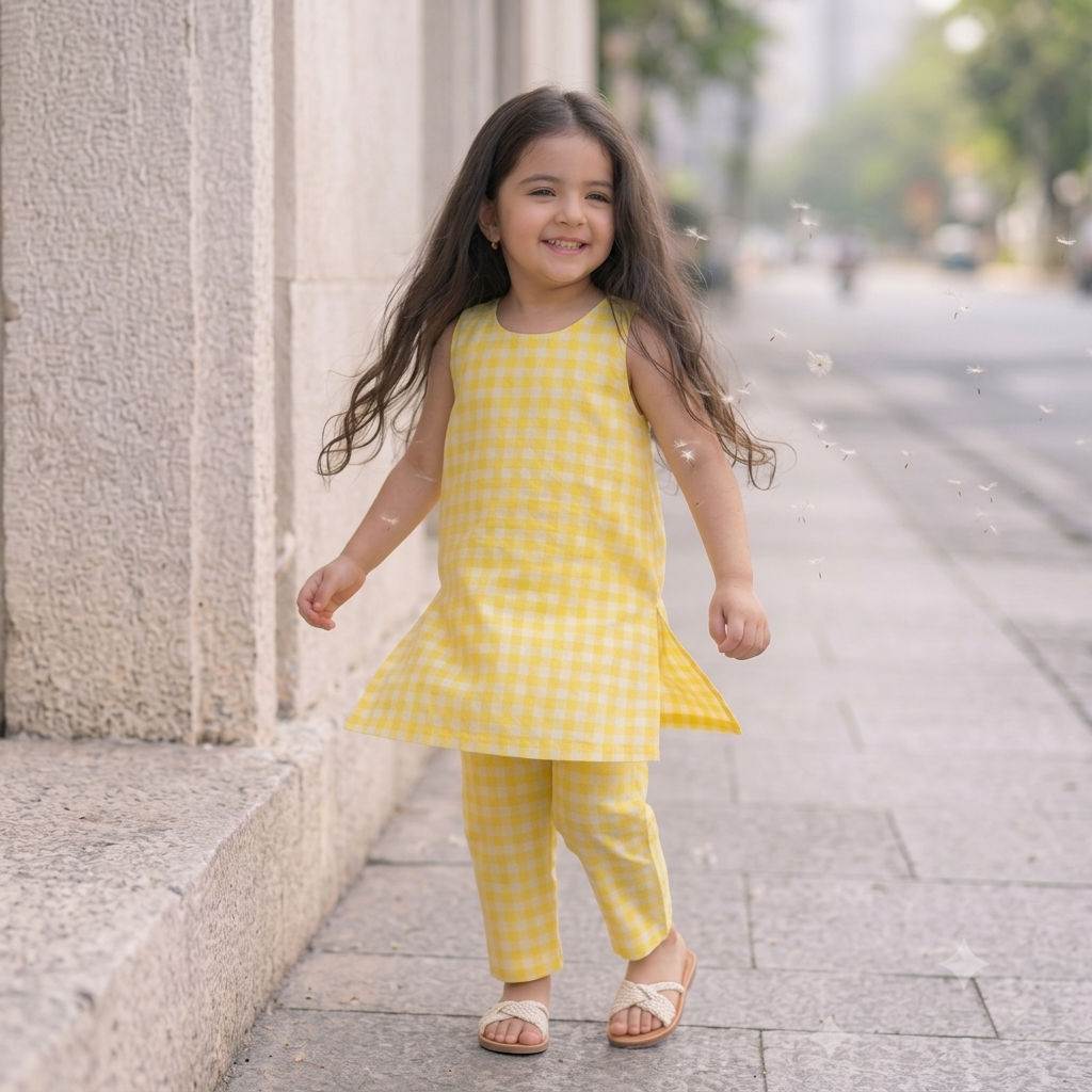 Premium Cotton Kurta Set for Girls