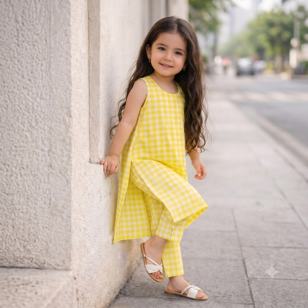 Premium Cotton Kurta Set for Girls