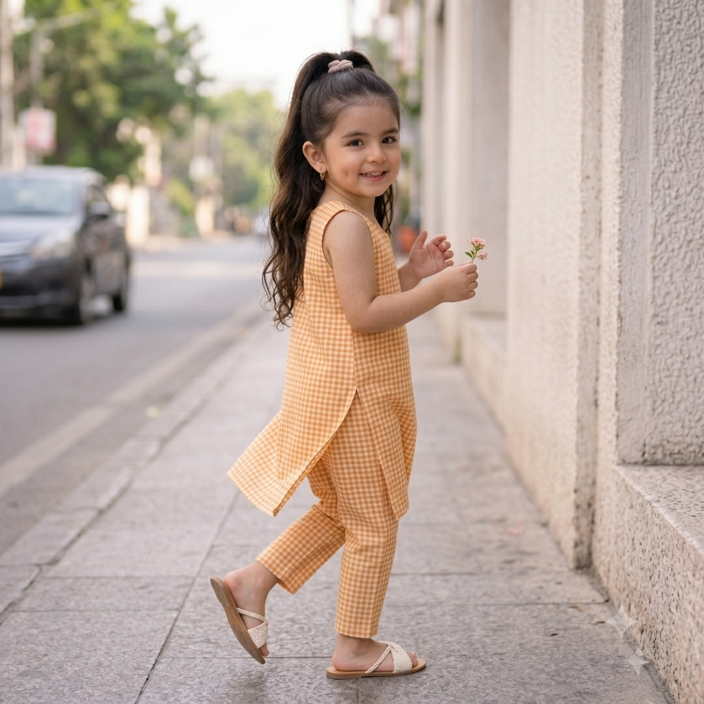 Premium Cotton Kurta Set for Girls