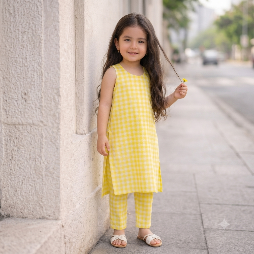 Premium Cotton Kurta Set for Girls