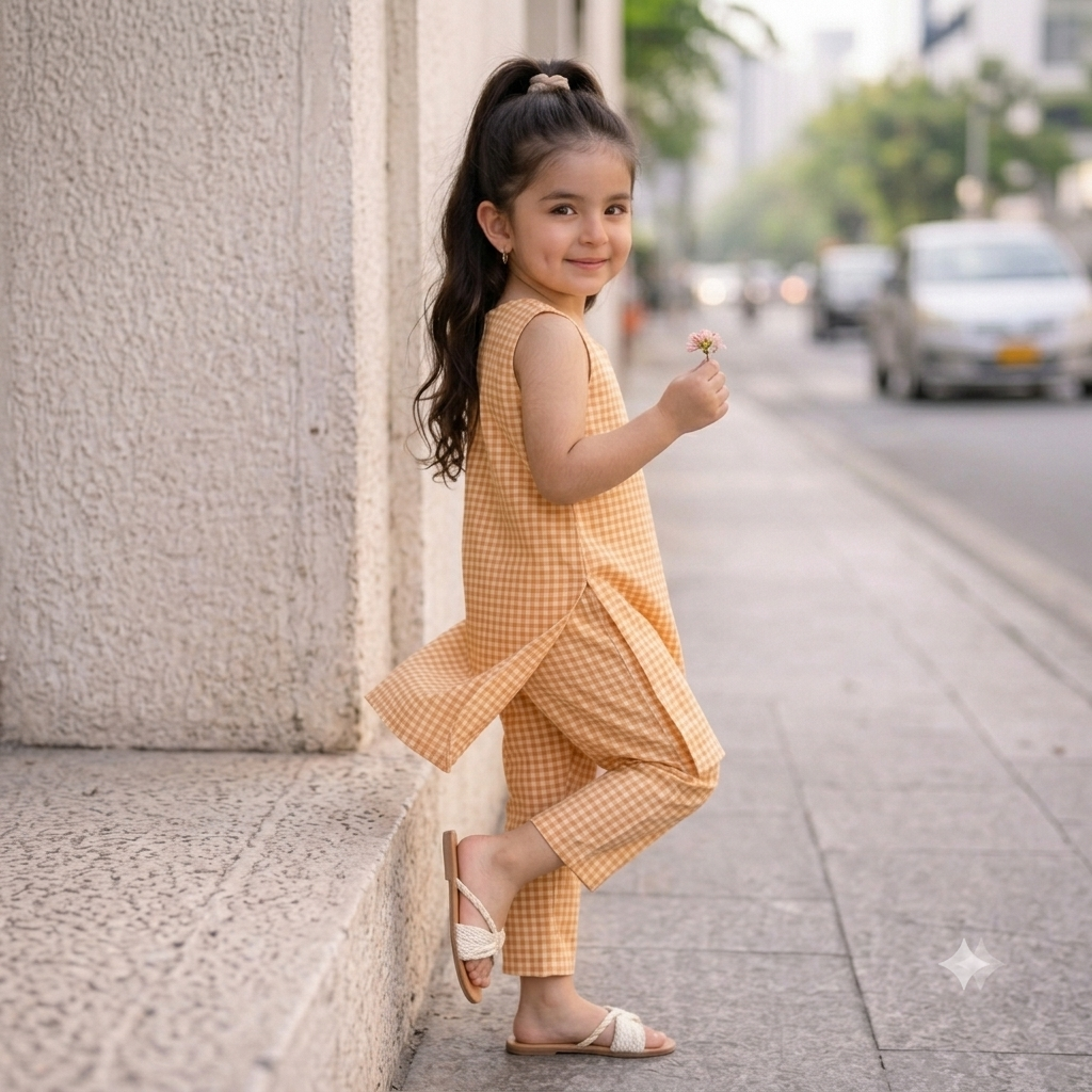 Premium Cotton Kurta Set for Girls