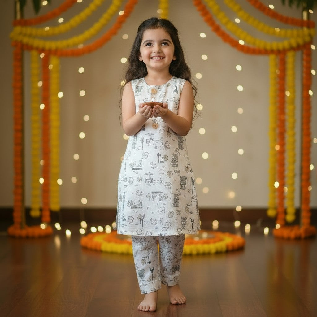 Premium Cotton Kurta Set for Girls