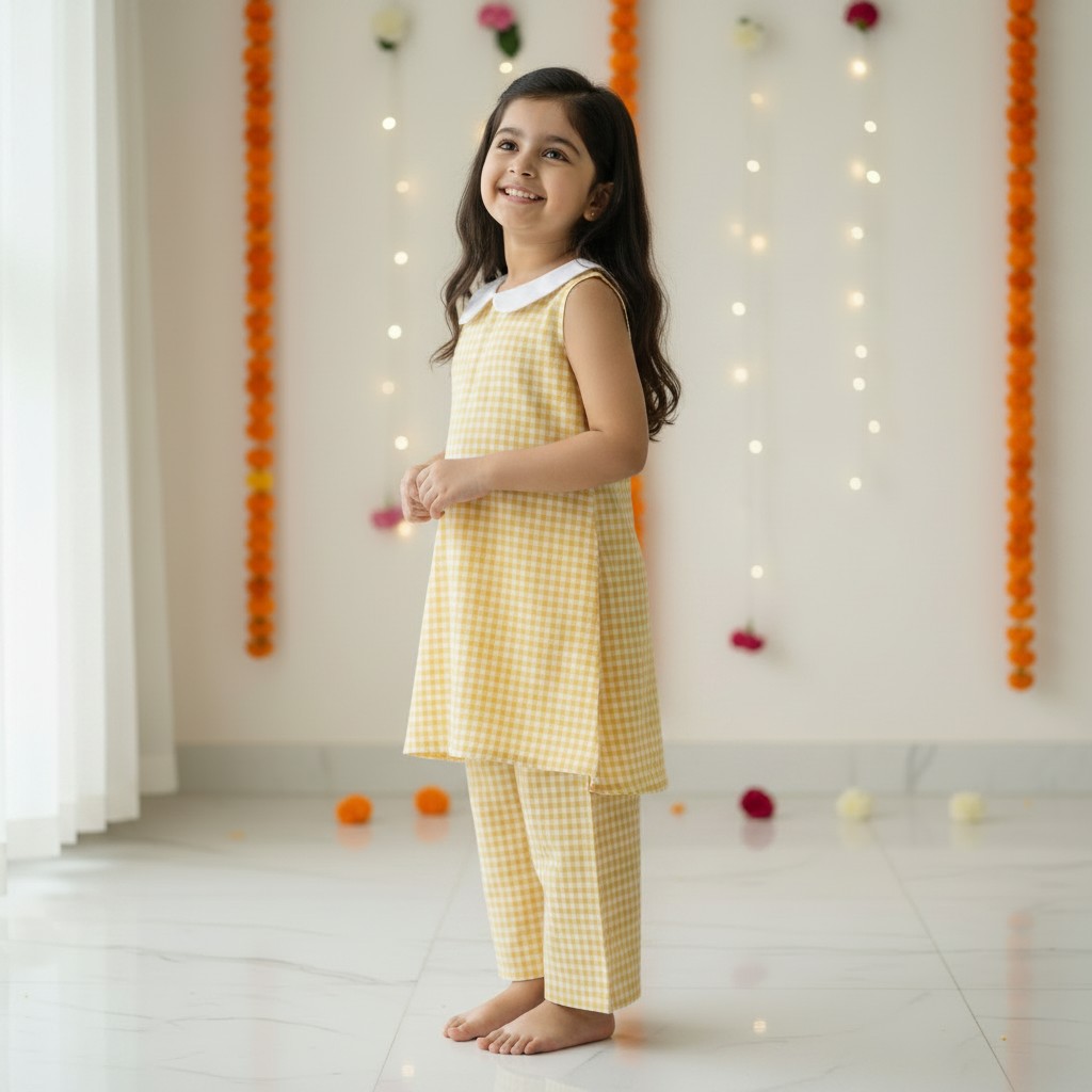 Premium Cotton Kurta Set for Girls