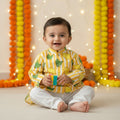 Yellow Lemon Cotton Kurta Set for Boys