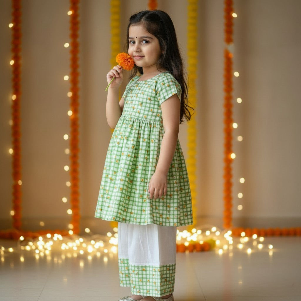 Premium Cotton Kurta Set for Girls
