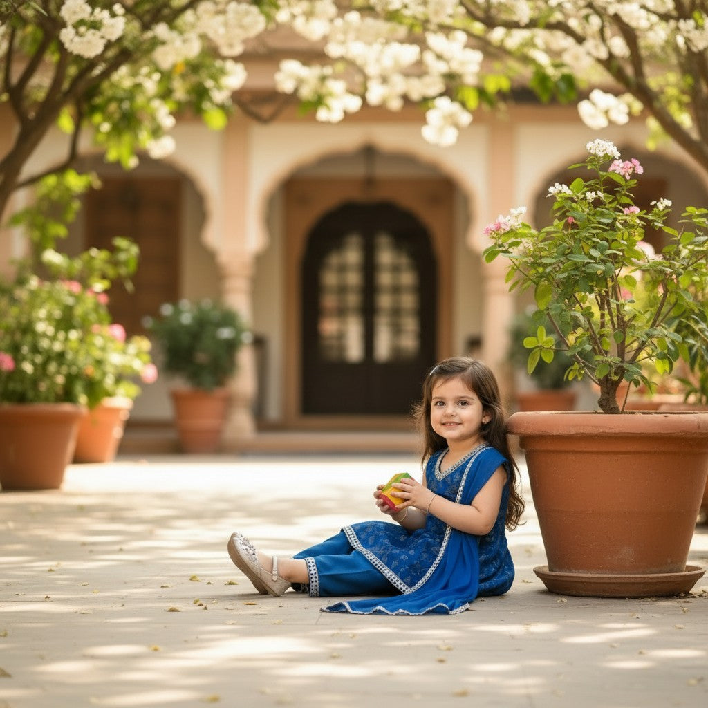 Royal Blue Noor Festive Set