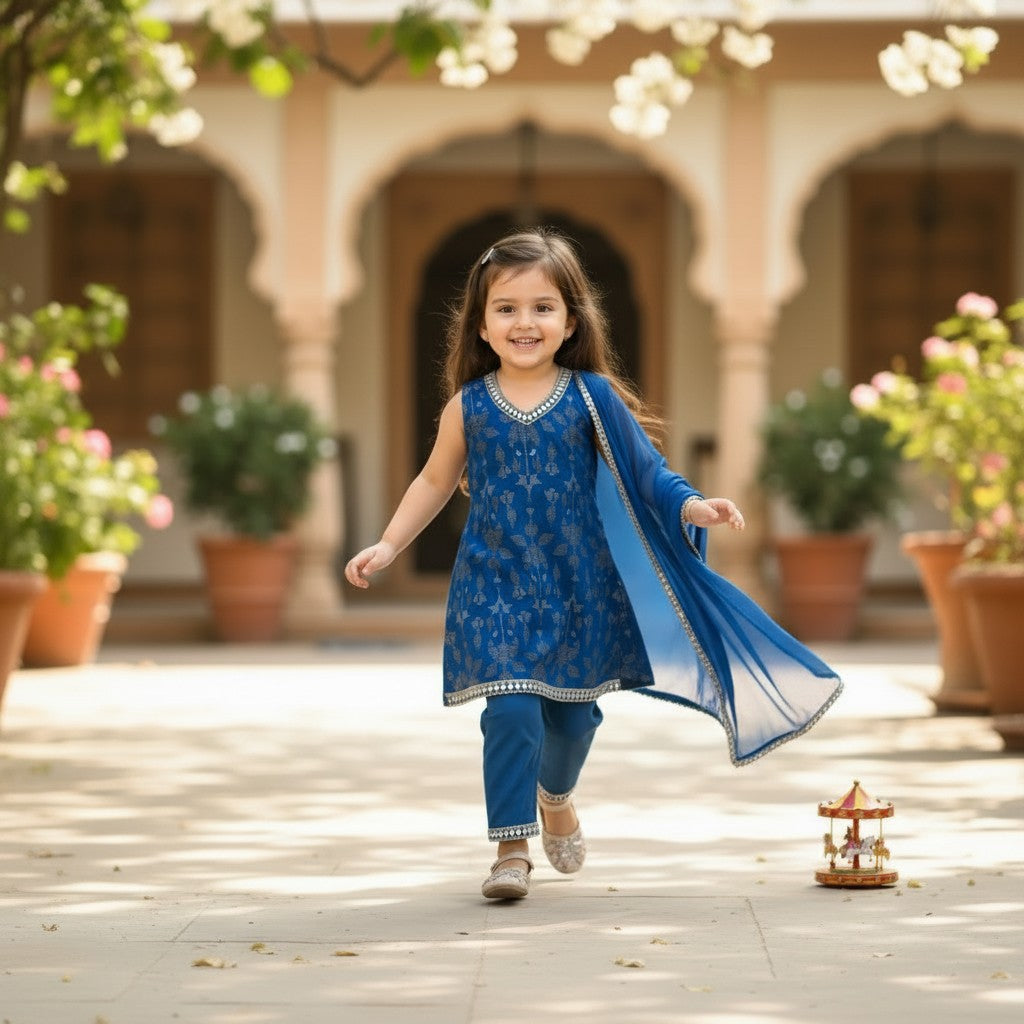 Royal Blue Noor Festive Set