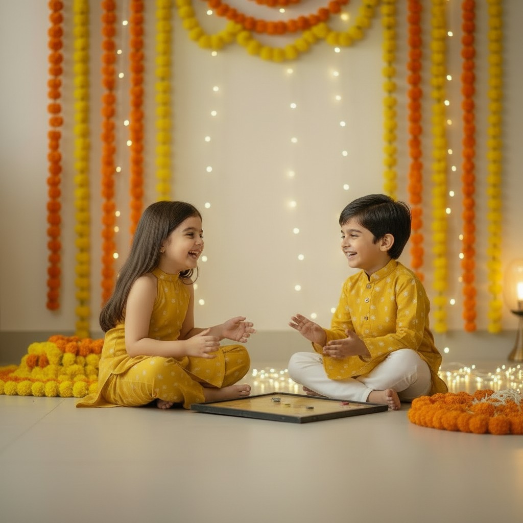 Mustard Cotton Sibling Set