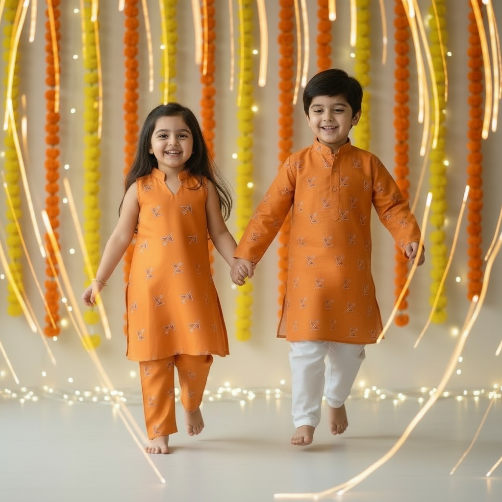 Orange Sibling Set