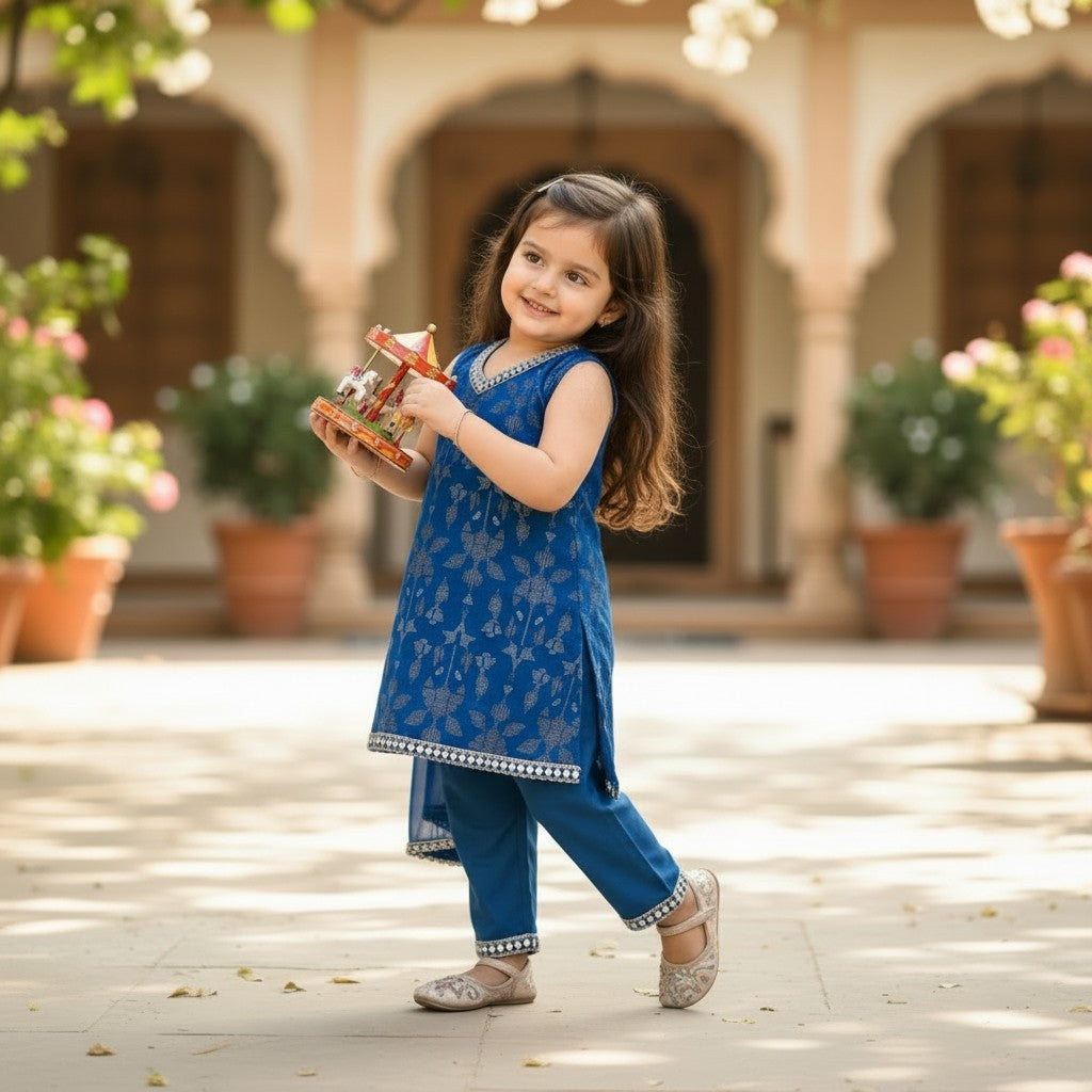 Royal Blue Noor Festive Set