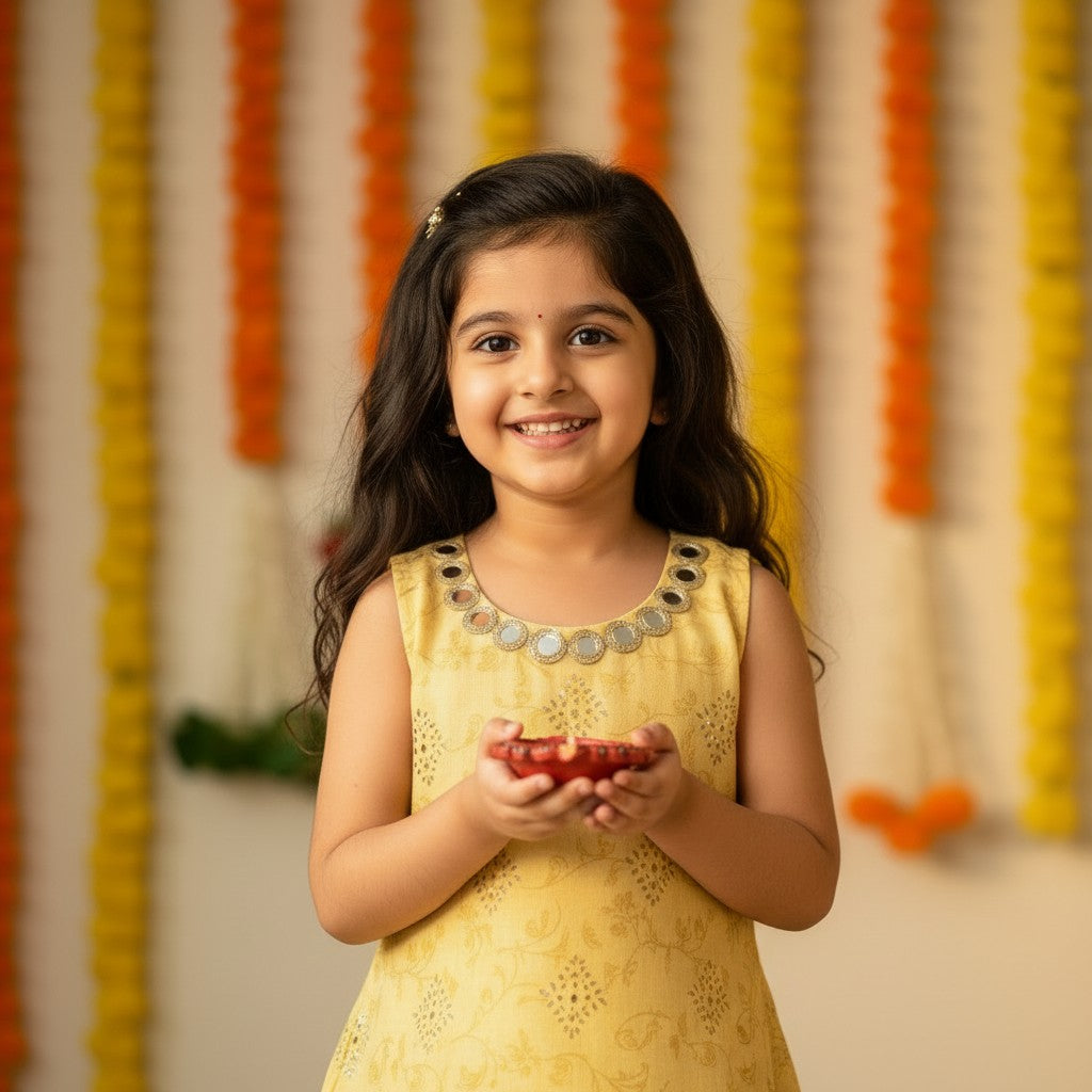 Sunshine Mirror Lace Kurta Set