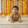 Baby Boy Cow Print Kurta Set with pants