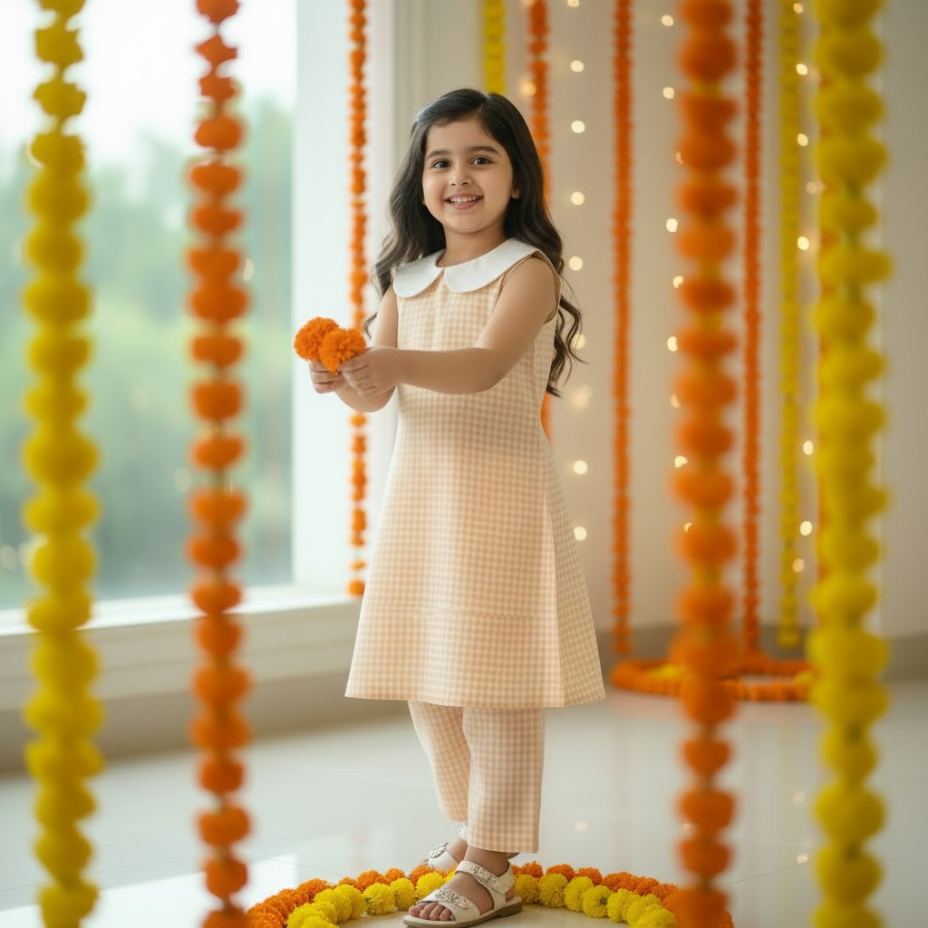 Premium Cotton Kurta Set for Girls