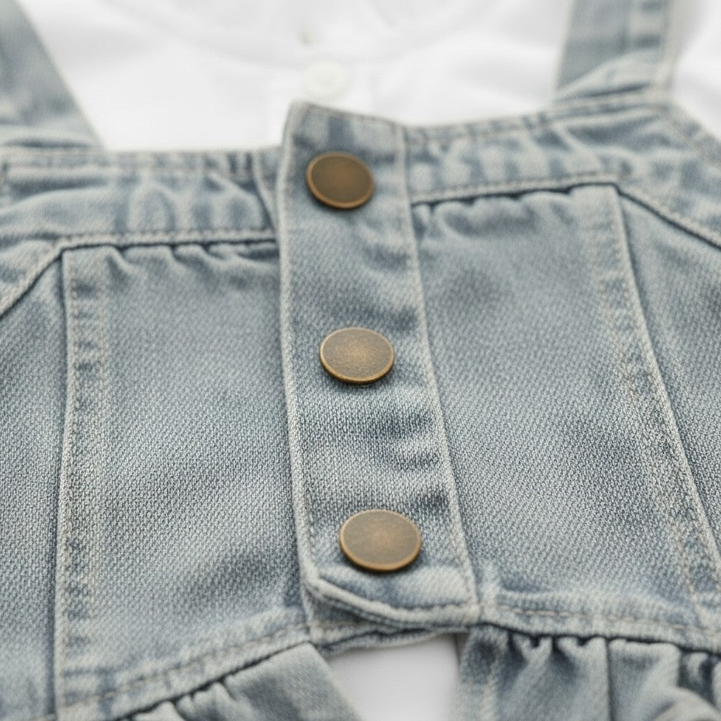 Blue Cotton Co-ord set For Kids