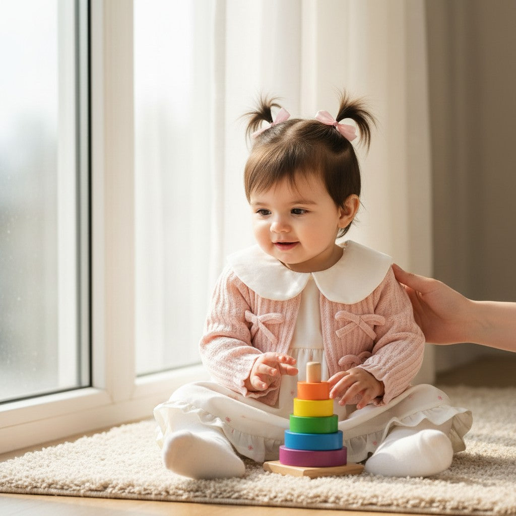 Pink Cotton Dress For Kids