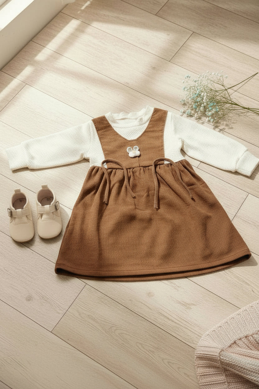 Brown Summer Dress For Baby Girl