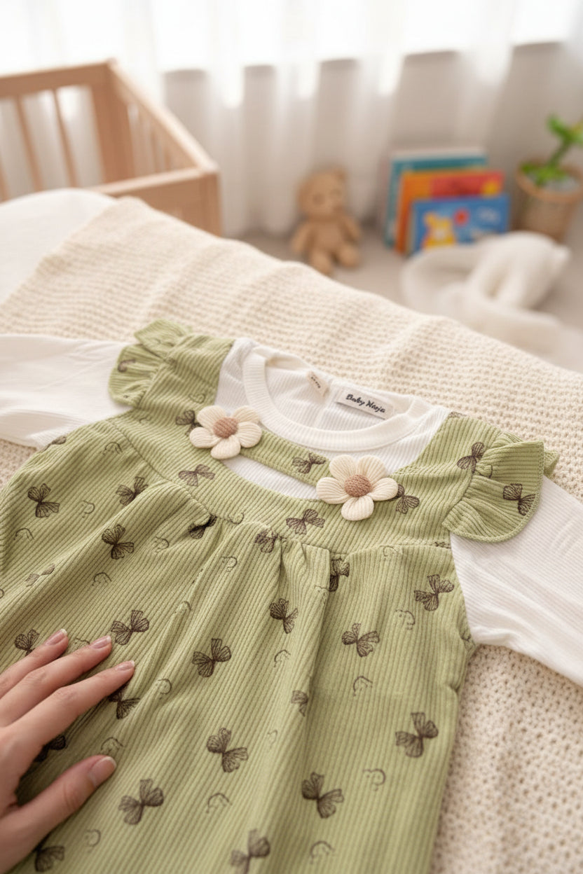 Green Summer Dress For Baby Girl