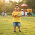 Yellow T-shirt with shorts For Kids