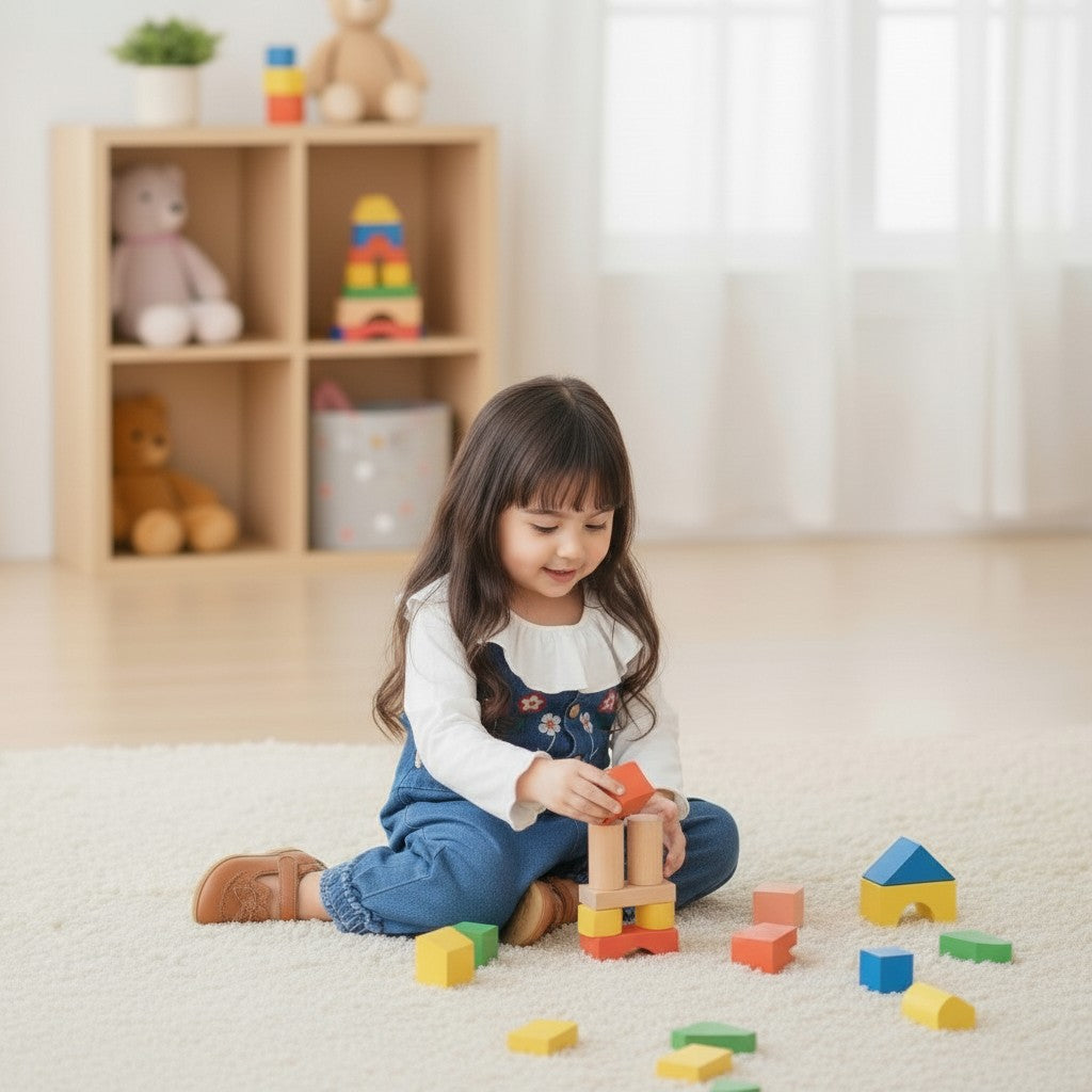 Blue Denim Co-ord set For Kids