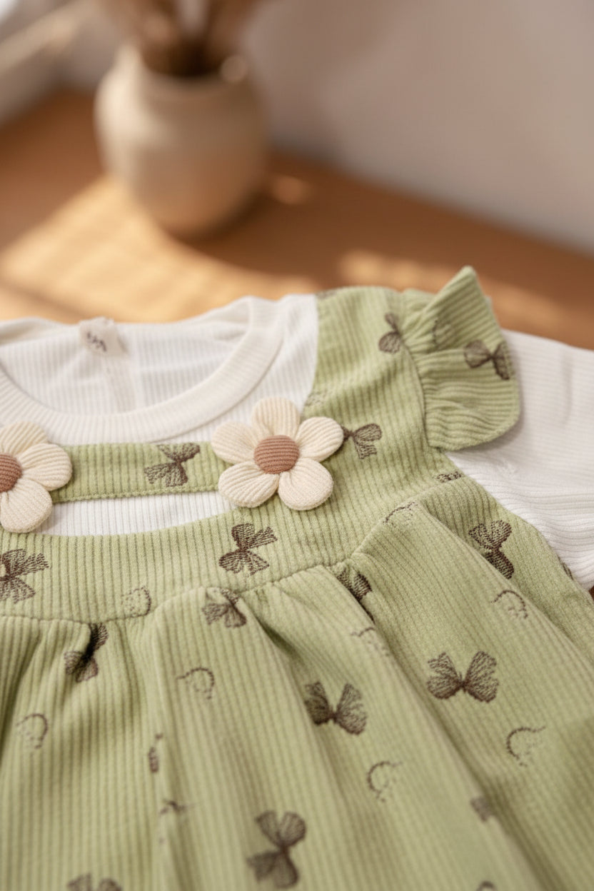 Green Summer Dress For Baby Girl